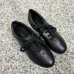 Capezio CG17 Black Leather Tap Shoes Kids Unisez 4 Dance Footwear